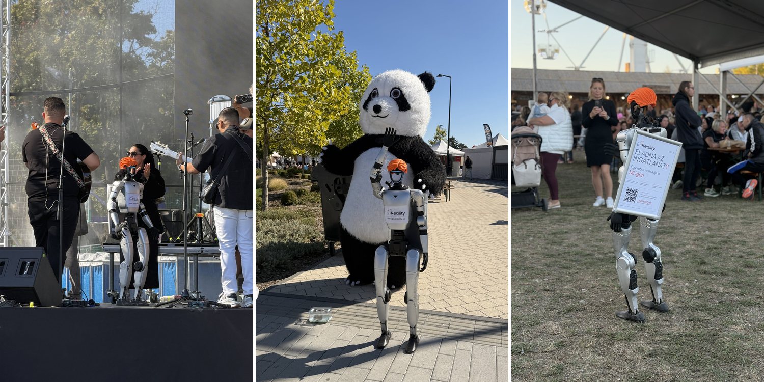Humanoid robot a dunaszerdahelyi vásáron 2026