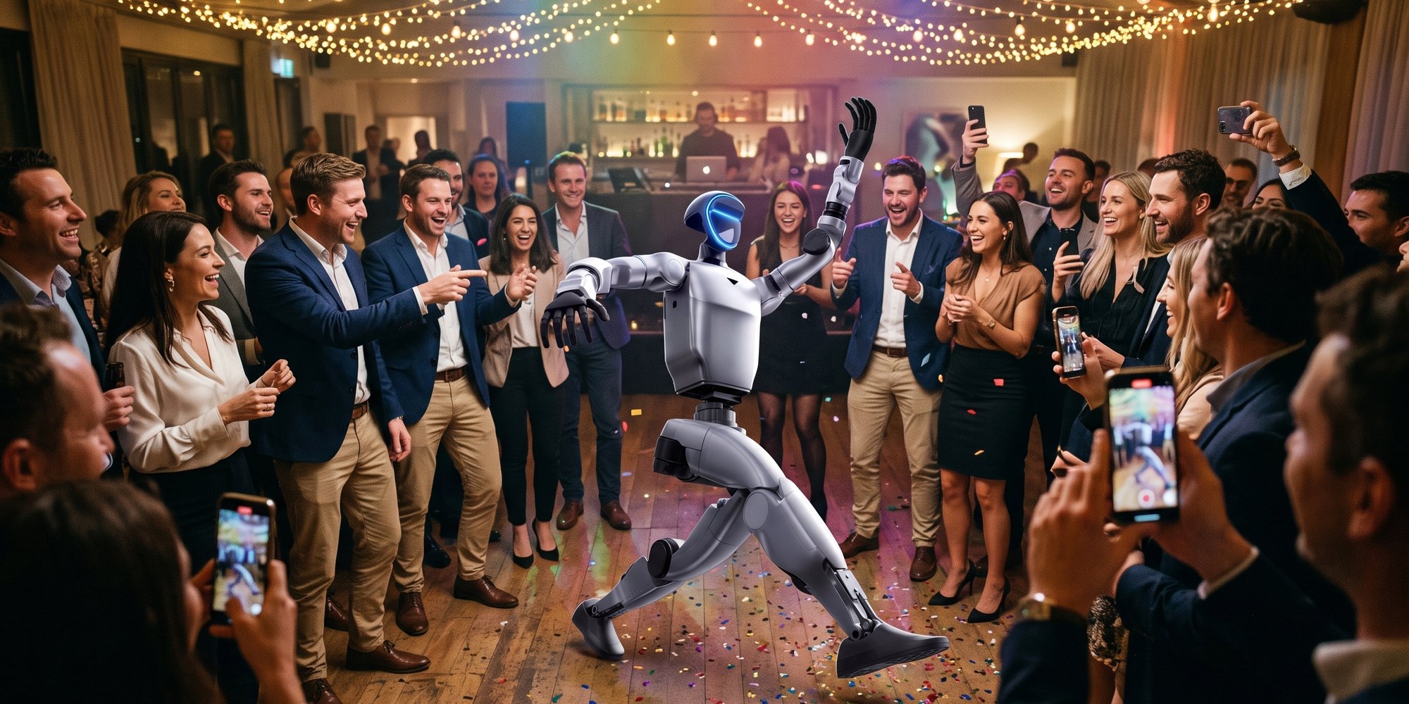 A robot at a corporate event: 12 ideas guests will film