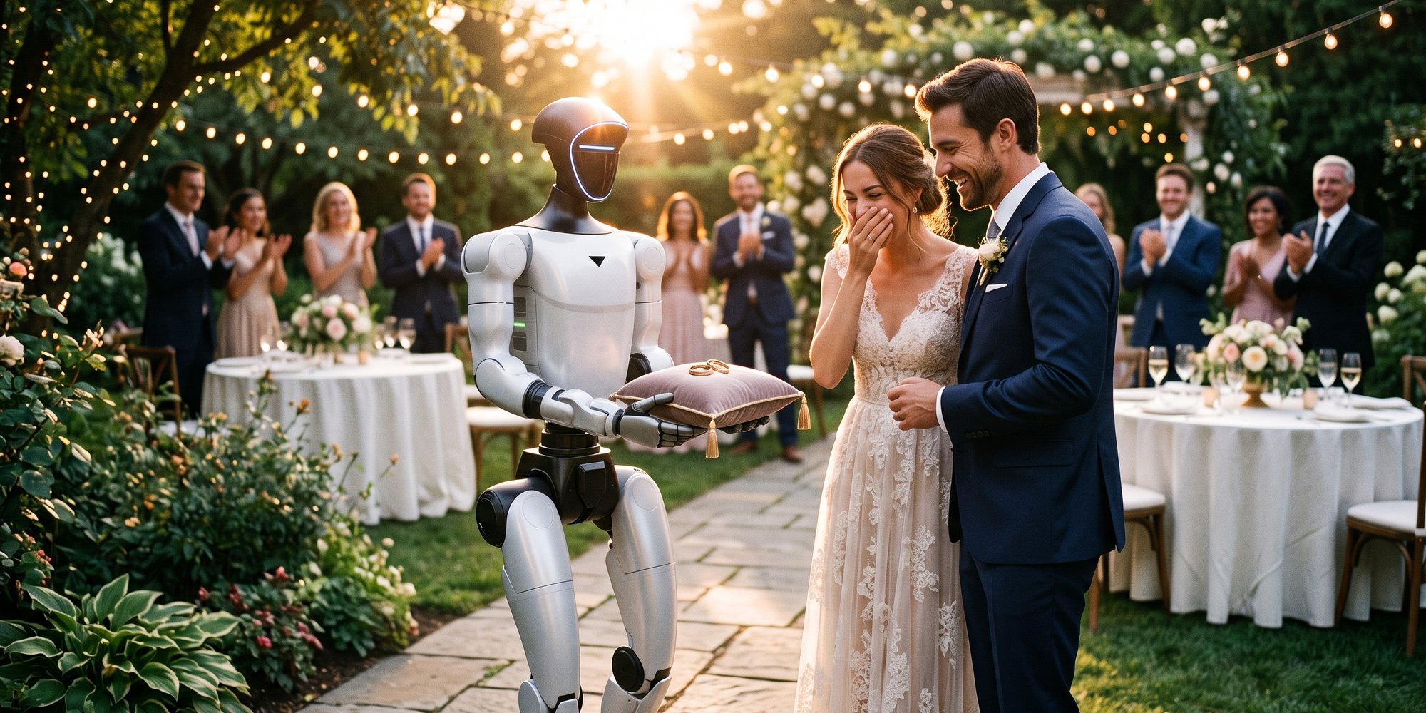 A robot at a wedding or party: when it is a great idea
