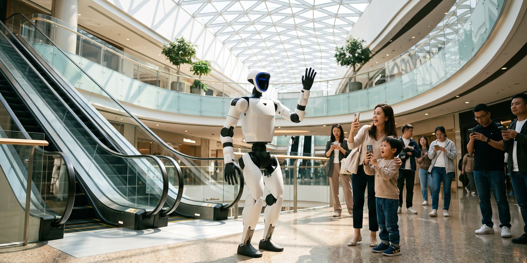 Robot v nákupním centru: co dává smysl a co ne